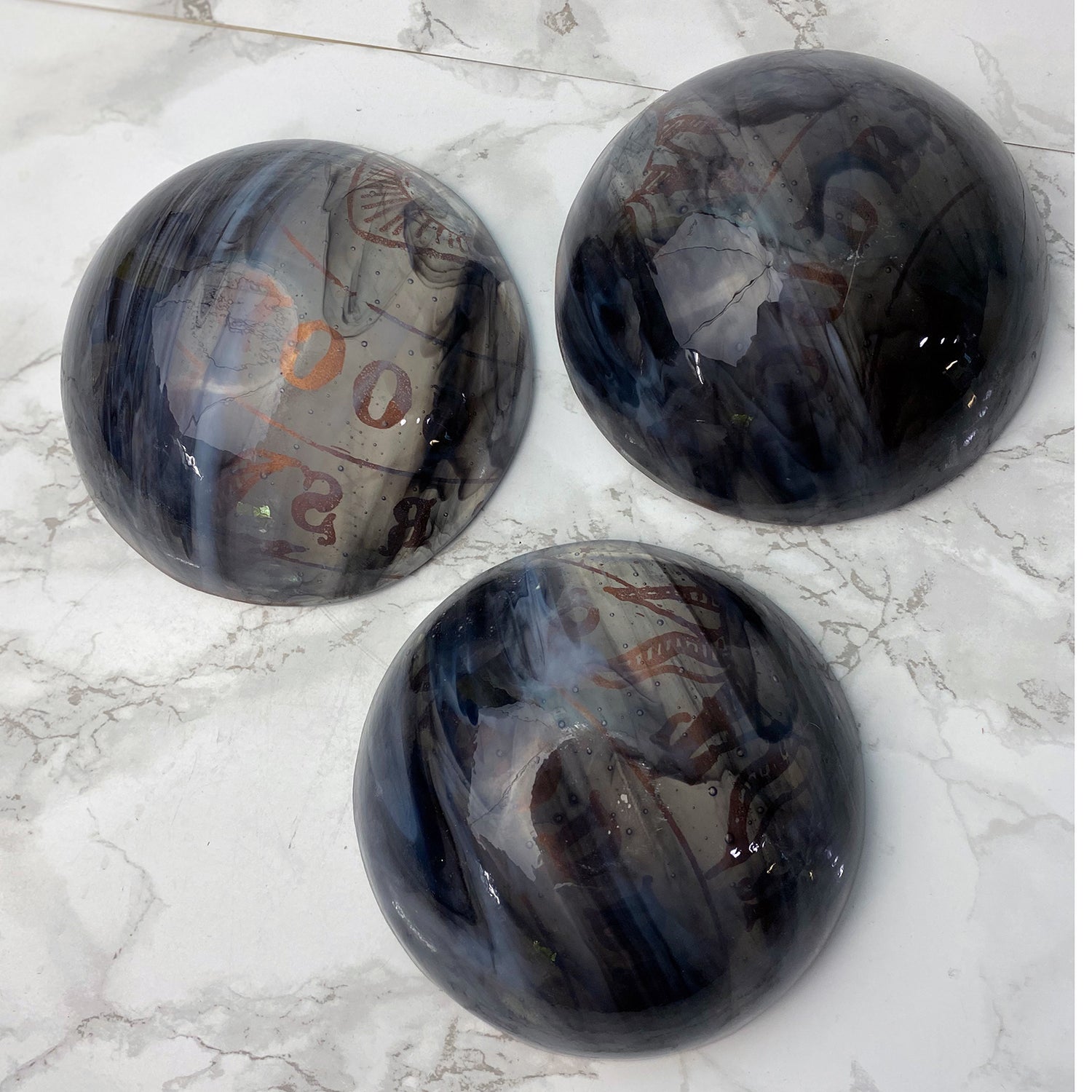 GOODBYE Ouija Board Fused Glass 5" Small Bowl