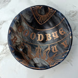 GOODBYE Ouija Board Fused Glass 5" Small Bowl