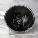 Throwing Horns Fused Glass 5" Small Bowl