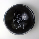 Throwing Horns Fused Glass 5" Small Bowl