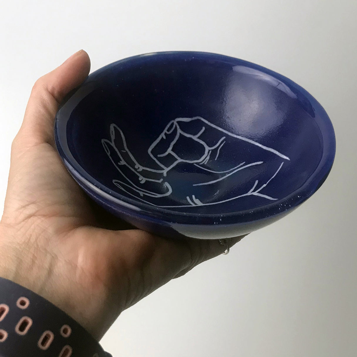 Om Fused Glass 5" Small Bowl