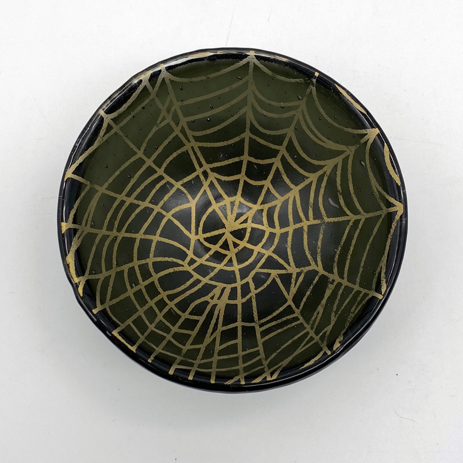 Mystical Web Fused Glass Small Bowl