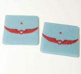 Custom Fused Glass 4" Coaster 2-pack (same design)
