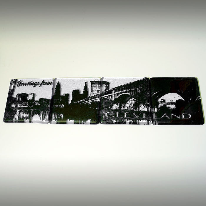 Cleveland Skyline Coaster 4-Pack MADE TO ORDER