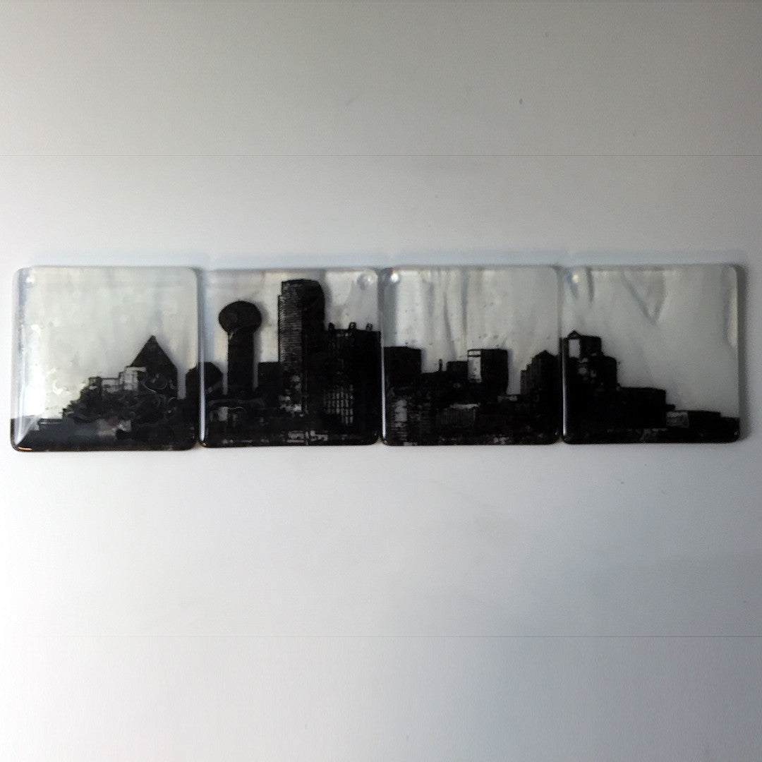 Dallas Skyline Coaster 4-Pack MADE TO ORDER