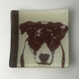 Bully Dog 4.5" Handmade Fused Glass Catch-all Dish