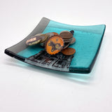 Chicago Water Tower 4.5" Handmade Fused Glass Catch-all Dish