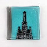 Chicago Water Tower 4.5" Handmade Fused Glass Catch-all Dish