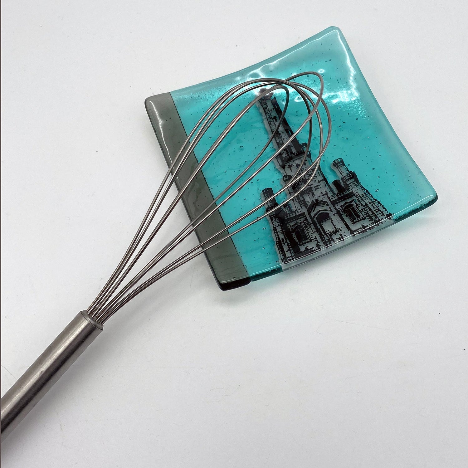 Chicago Water Tower 4.5" Handmade Fused Glass Catch-all Dish