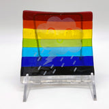 Celestial Happy Cloud 4.5" Handmade Fused Glass Catch-all Dish