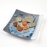 Dandelion 4.5" Handmade Fused Glass Catch-all Dish