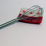 Washington DC Flag 4.5" Handmade Fused Glass Catch-all Dish