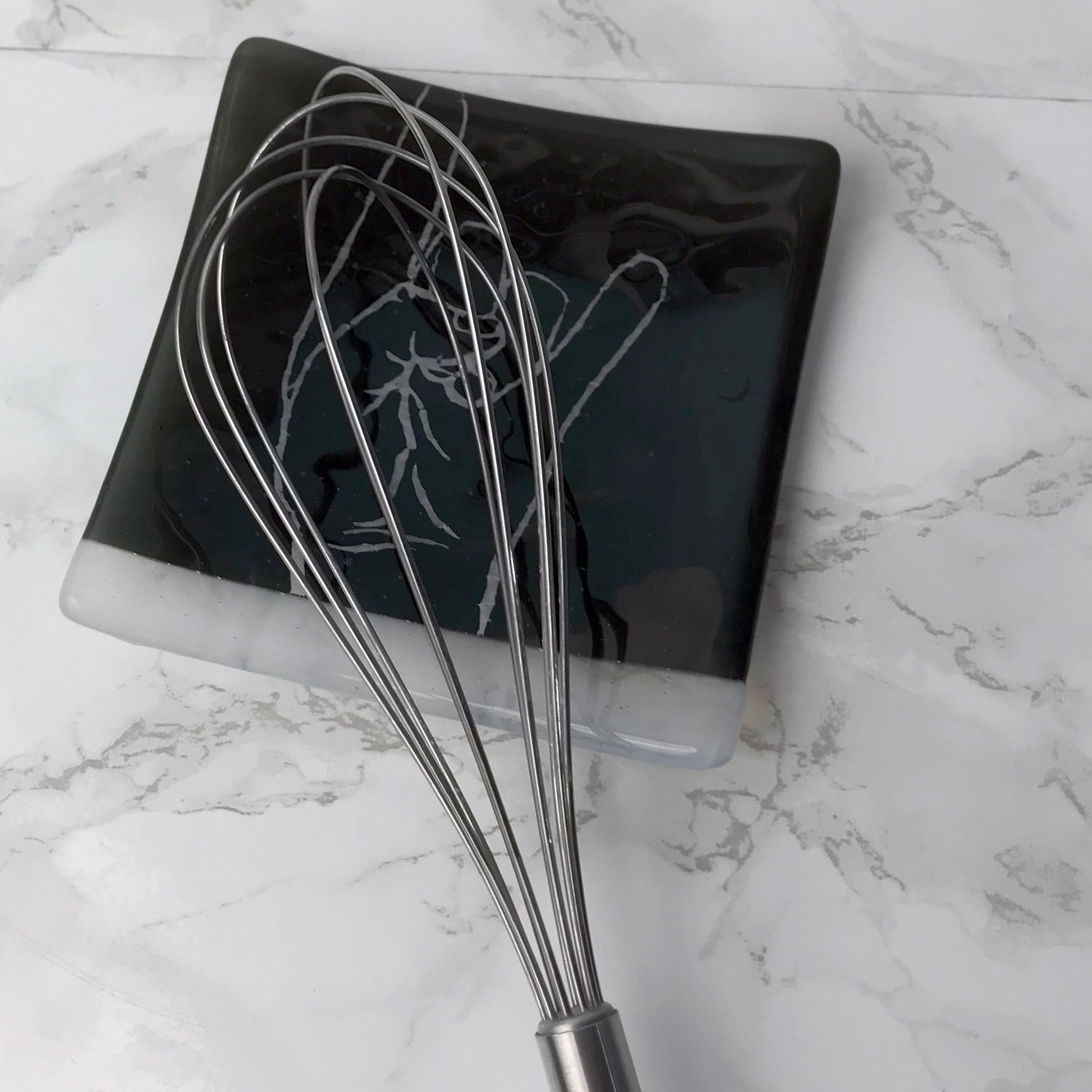 Horns 4.5" Handmade Fused Glass Catch-all Dish