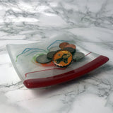 Love is Love 4.5" Handmade Fused Glass Catch-all Dish