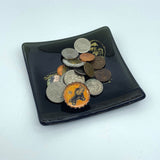 Raven 4.5" Handmade Fused Glass Catch-all Dish