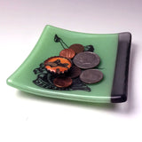Sirena 4.5" Handmade Fused Glass Catch-all Dish