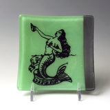 Sirena 4.5" Handmade Fused Glass Catch-all Dish