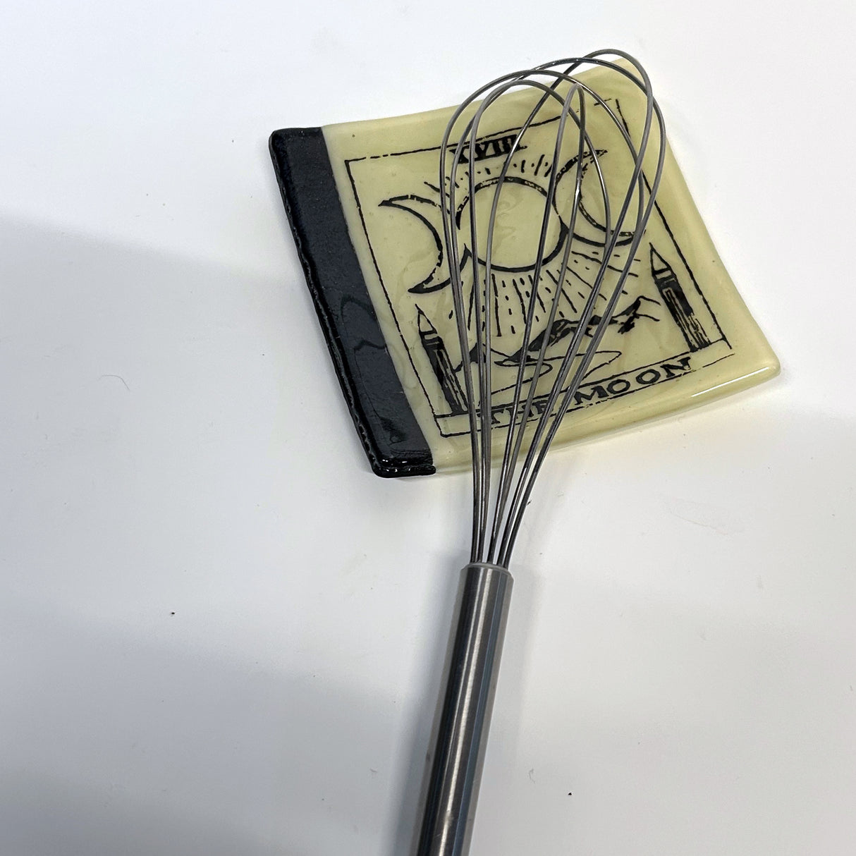 Tarot Card 4.5" Handmade Fused Glass Catch-all Dish