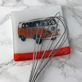 VW Van 4.5" Handmade Fused Glass Catch-all Dish