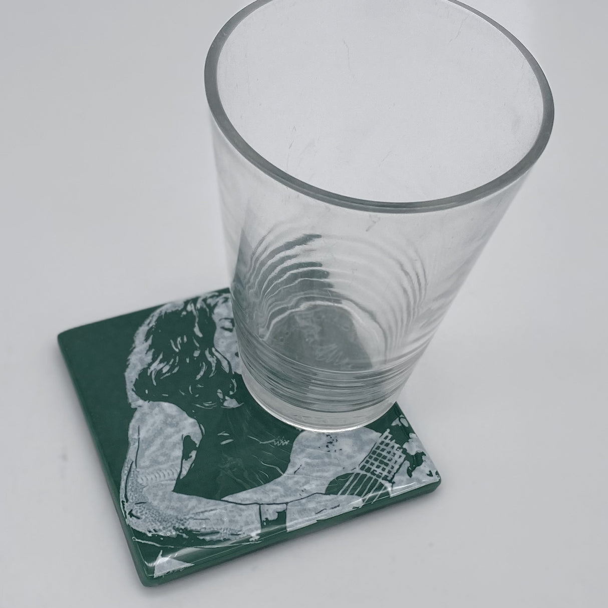 Ani DiFranco Fused Glass 4" Single Coaster
