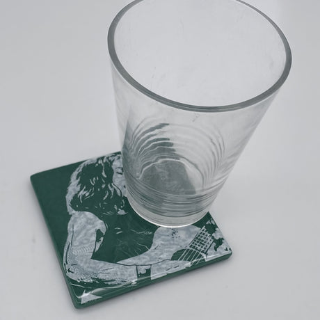 Ani DiFranco Fused Glass 4" Single Coaster