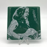 Ani DiFranco Fused Glass 4" Single Coaster