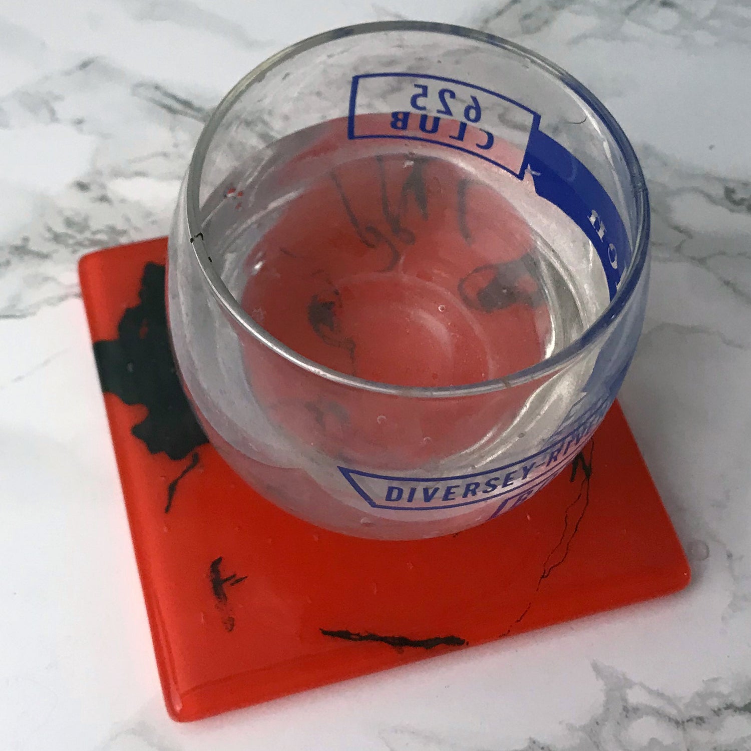 Bjork Fused Glass 4" Single Coaster