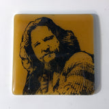 Jeff Bridges Dude Fused Glass 4" Single Coaster