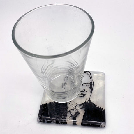 Jimmy Carter Fused Glass 4" Single Coaster
