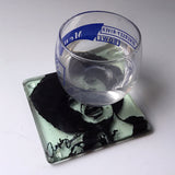 Angela Davis Fused Glass 4" Single Coaster
