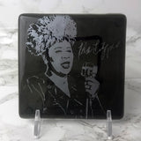 Ella Fitzgerald Fused Glass 4" Single Coaster