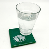Golf Fused Glass 4" Single Coaster