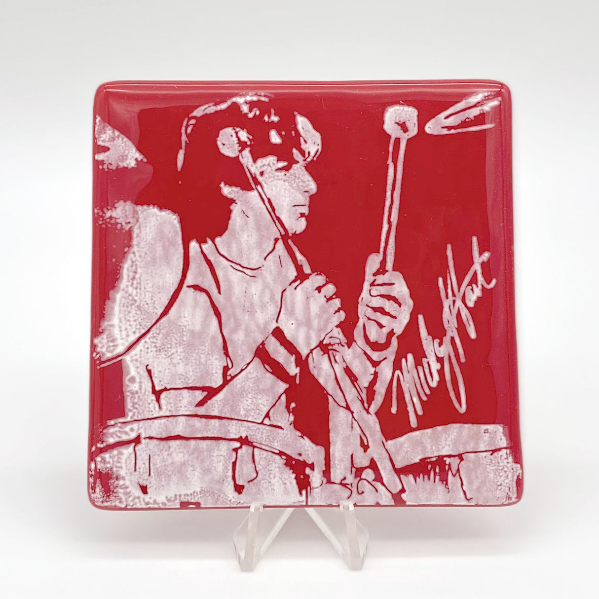 Mickey Hart Fused Glass 4" Single Coaster
