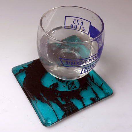 Lauryn Hill Fused Glass 4" Single Coaster