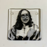 Ketanji Brown Jackson Fused Glass 4" Single Coaster