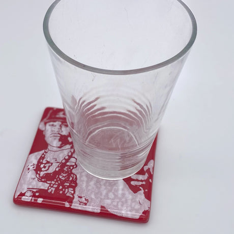 LL Cool J  Fused Glass 4" Single Coaster