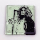 Robert Plant  Fused Glass 4" Single Coaster