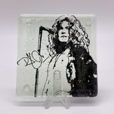 Robert Plant  Fused Glass 4" Single Coaster