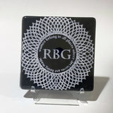 Ruth Bader Ginsburg RBG  Collar Fused Glass 4" Single Coaster