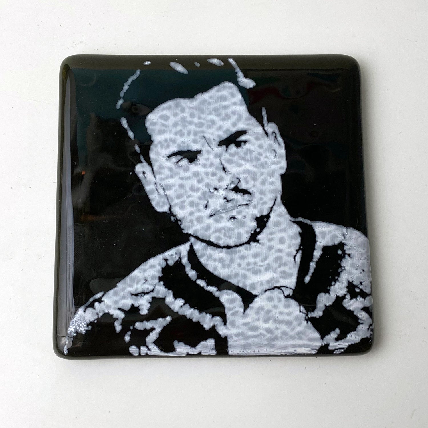 Schitt's Creek Actor Daniel Levy  Fused Glass 4" Single Coaster