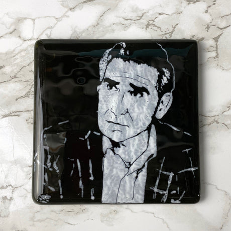 Schitt's Creek Actor Eugene Levy Fused Glass 4" Single Coaster