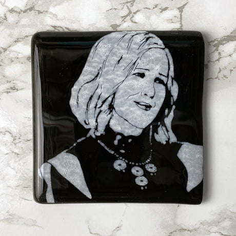 Schitt's Creek Actor Catherine O'Hara Fused Glass 4" Single Coaster