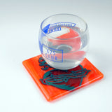 Sacred Heart Fused Glass 4" Single Coaster