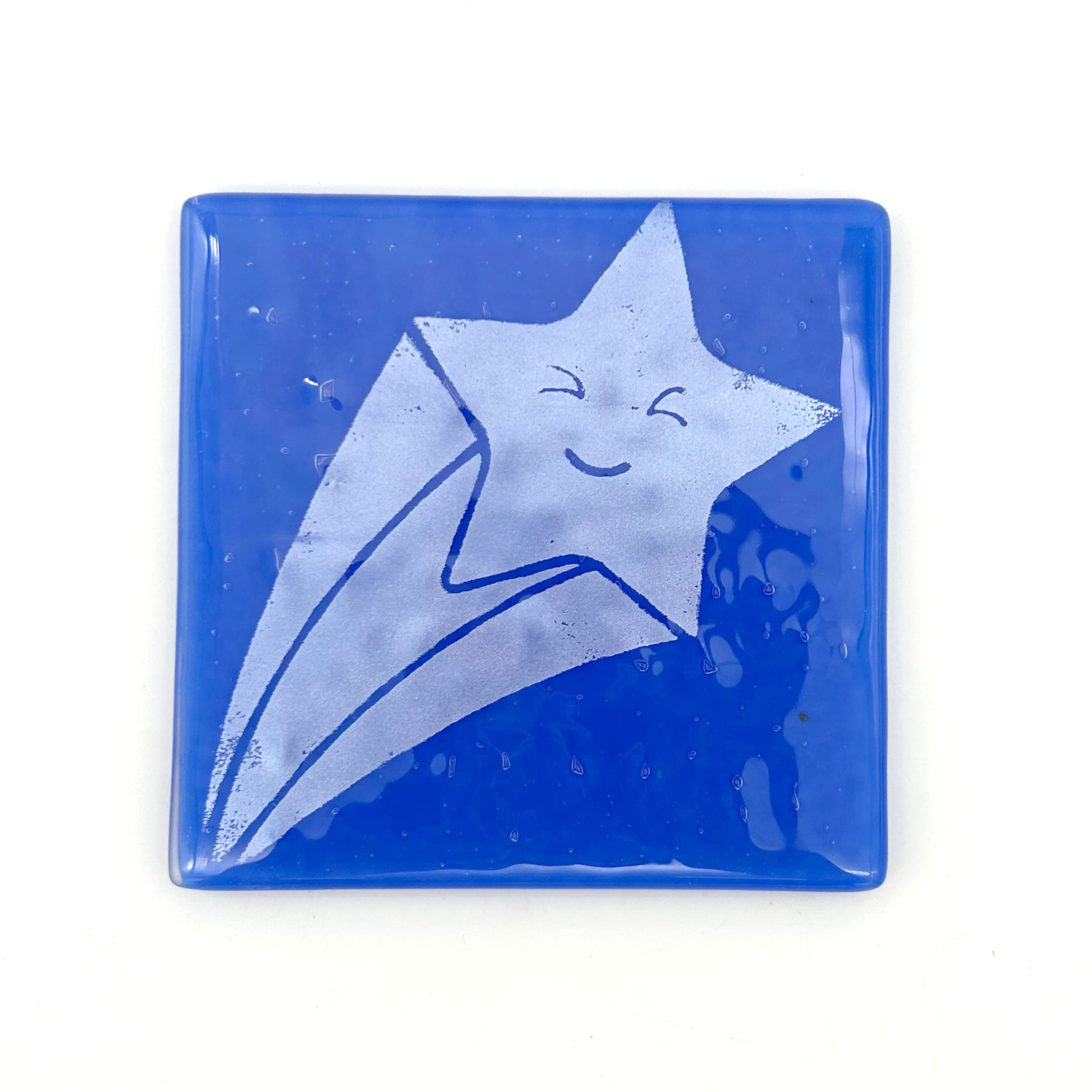 Celestial Fused Glass 4" Coaster 4-pack