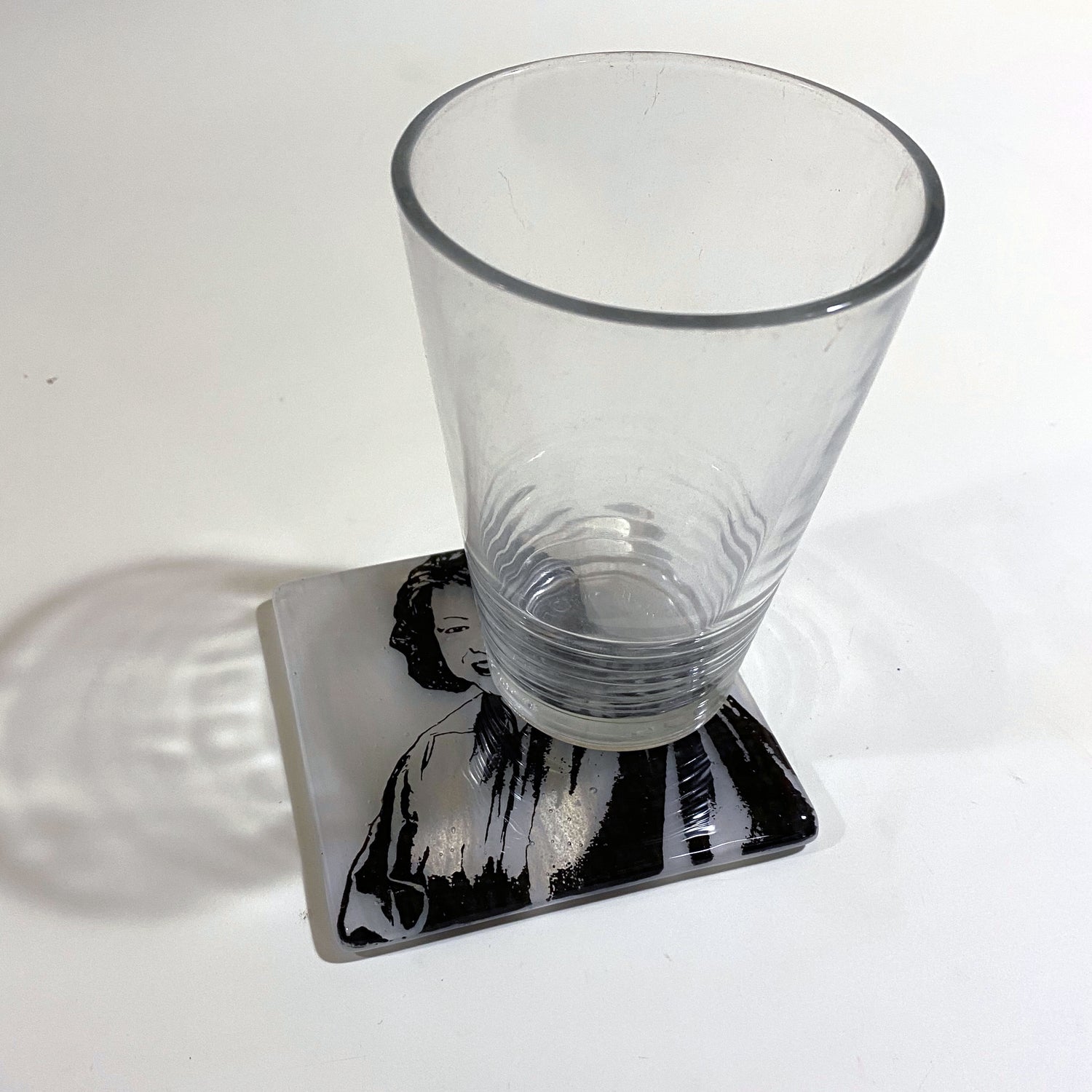 Sonia Sotomayor  Fused Glass 4" Single Coaster