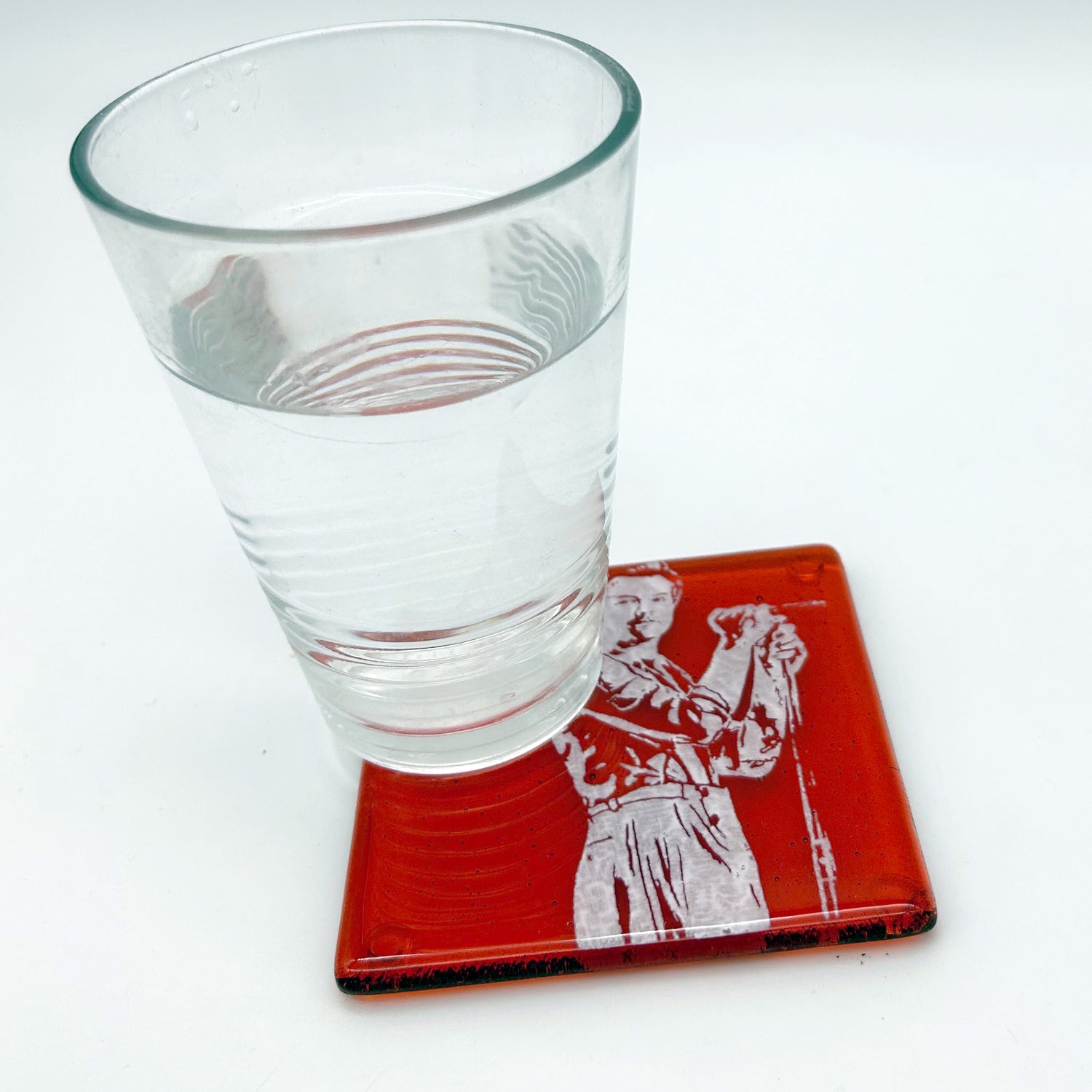 Harry Styles Fused Glass 4" Single Coaster