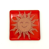 Celestial Fused Glass 4" Coaster 4-pack