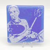 Charlie Watts Fused Glass 4" Single Coaster