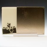 Vintage Camera 7x11" Fused Glass Cheese Plate