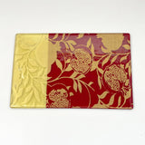Pomegranate 7x11" Fused Glass Cheese Plate